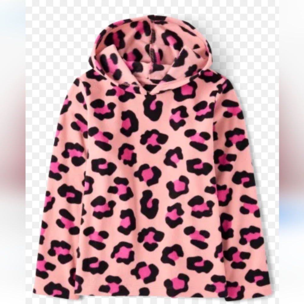 Glacier Fleeze Animal Print Hoodie